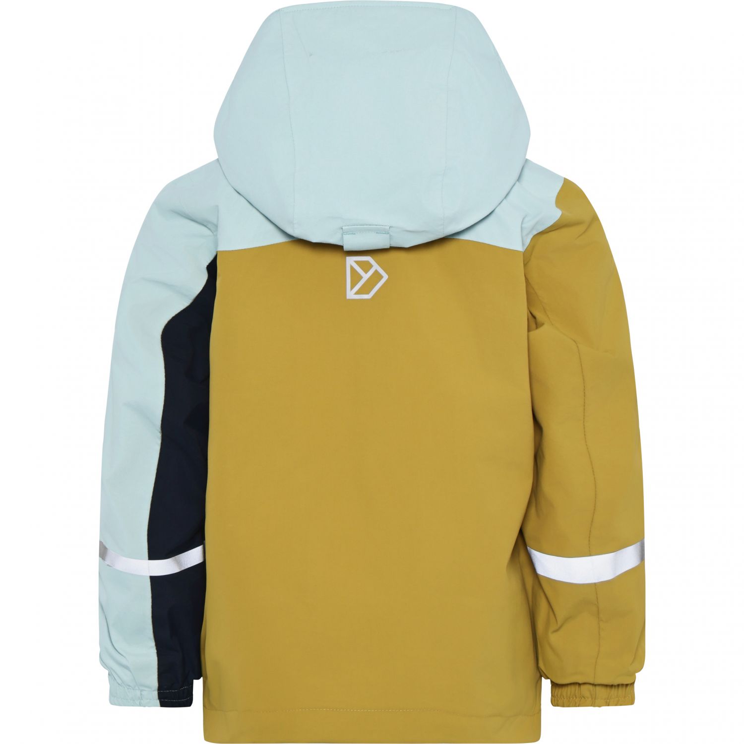 Didriksons Pilvi, chaqueta impermeable, junior, amarillo/azul