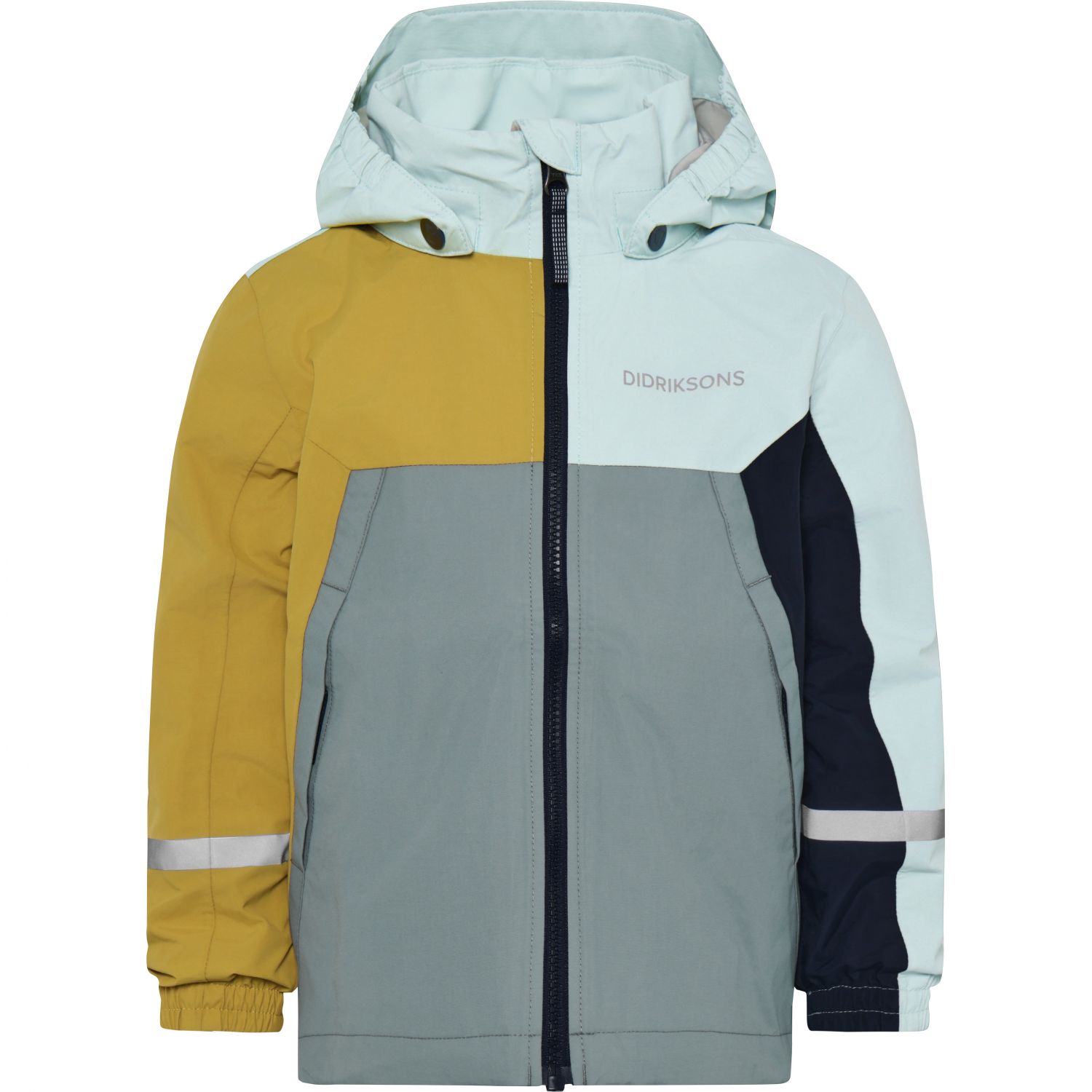 Didriksons Pilvi, regenjas, junior, geel/blauw