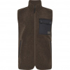 Didriksons Rasmus, gilet in pile, uomo, dark mocha