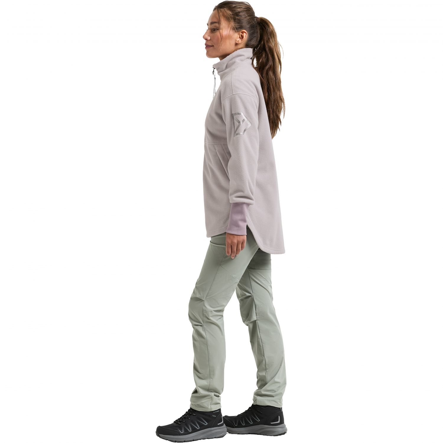 Didriksons Ronja, fleecejack, dames, sunrise mist