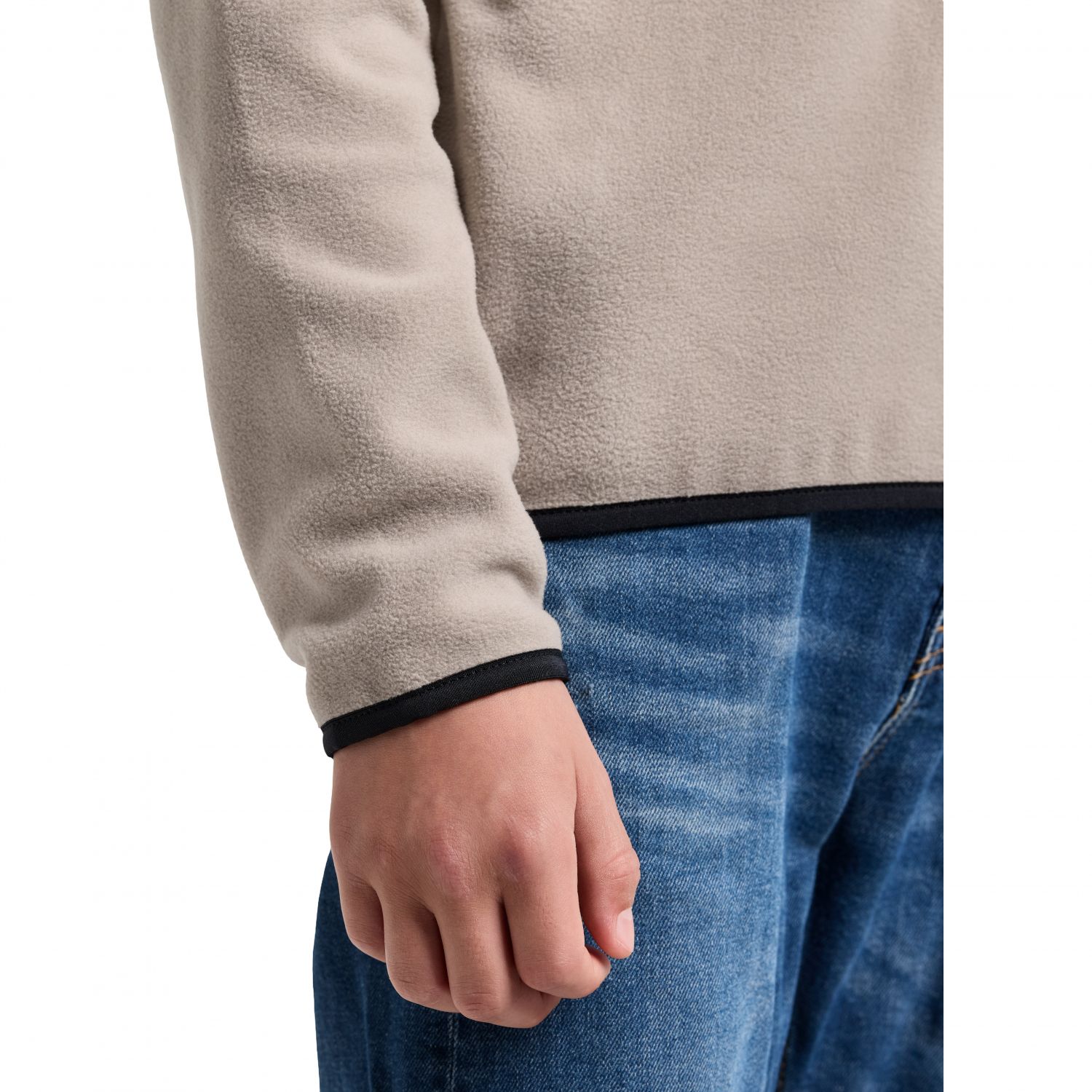 Didriksons Rubi, fleece pullover, junior, beach beige