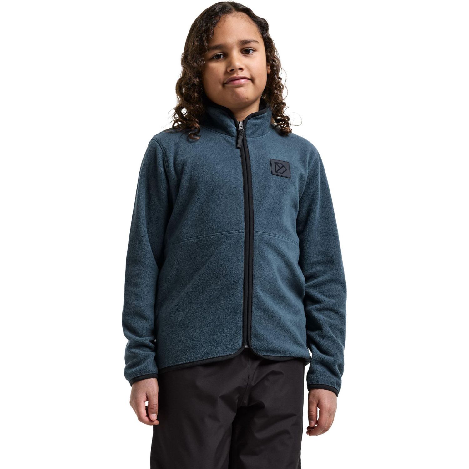 Didriksons Rubi FZ, chaqueta polar, junior, mountain blue