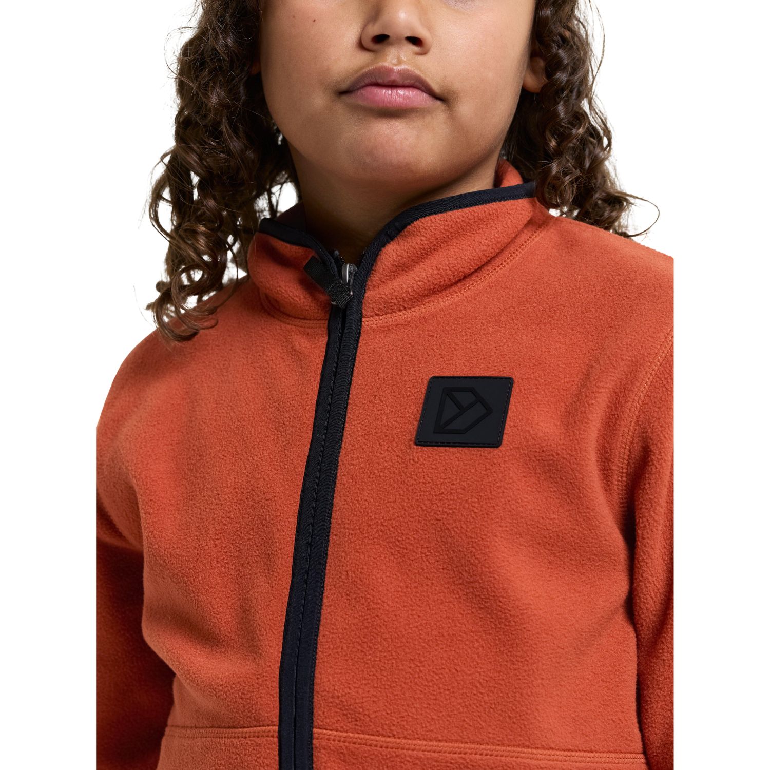 Didriksons Rubi FZ, Fleecejacke, Junior, orange