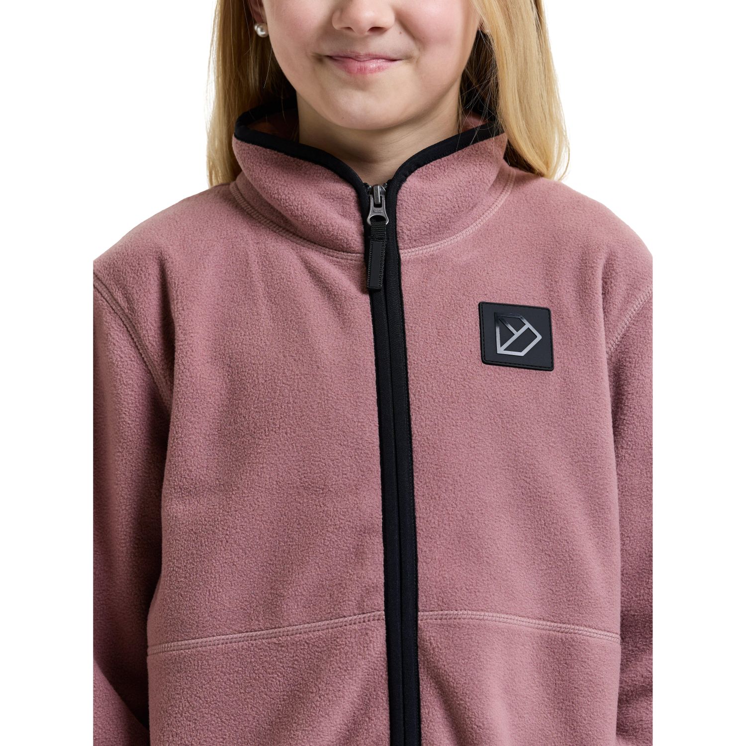 Didriksons Rubi FZ, Fleecejacke, Junior, rosa