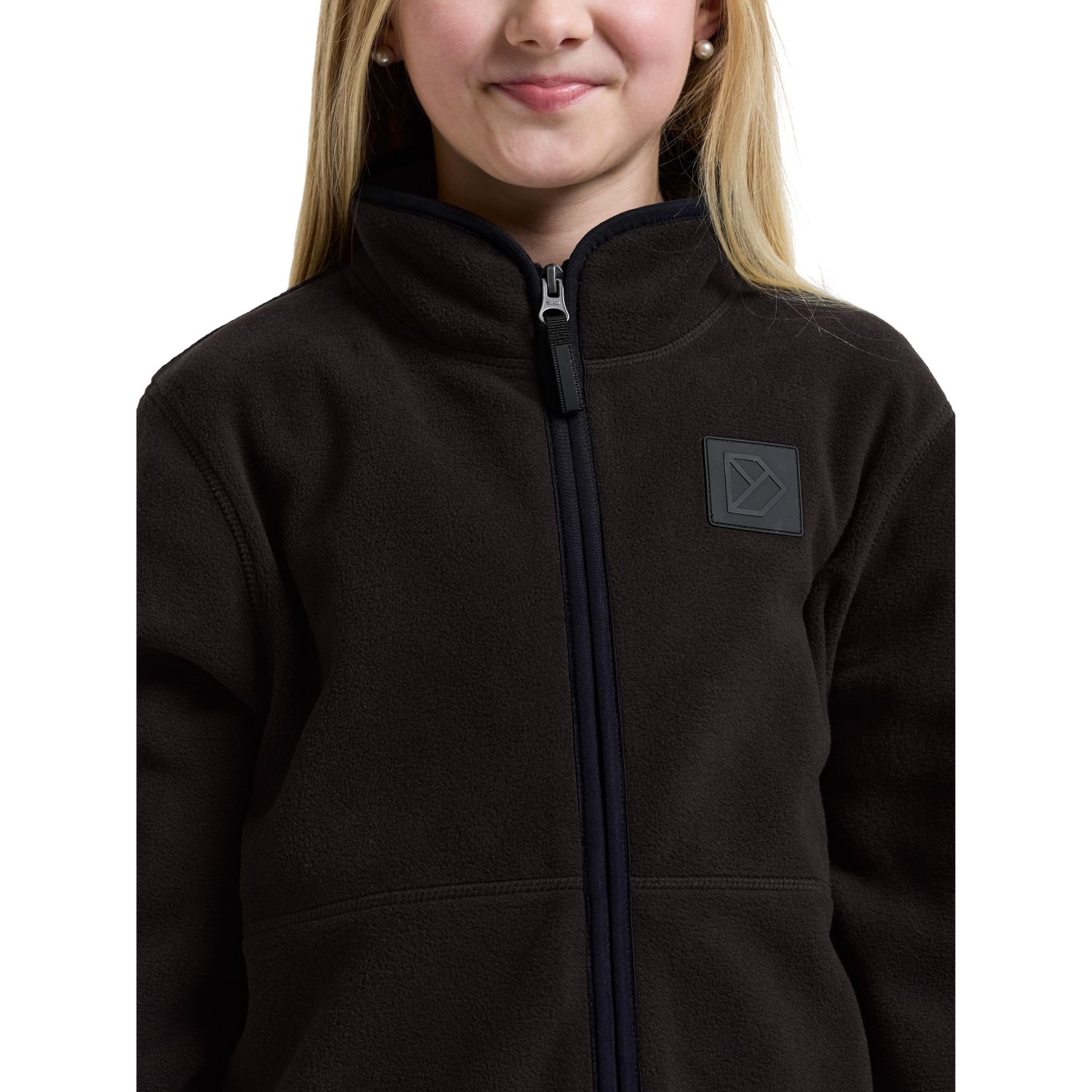 Didriksons Rubi FZ, Fleecejakke, Junior, Black