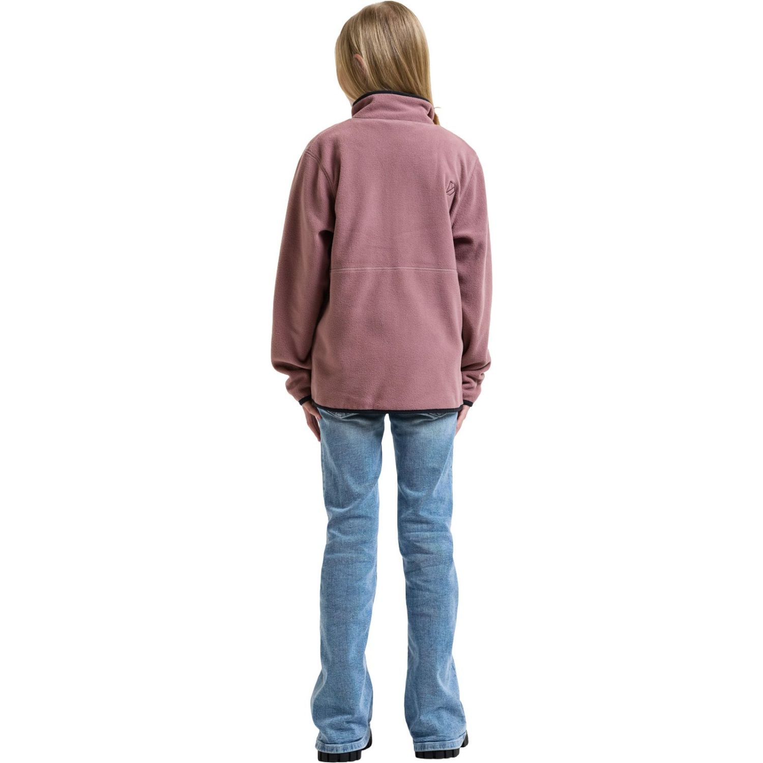 Didriksons Rubi FZ, jaqueta de fleece, juvenil, rosa