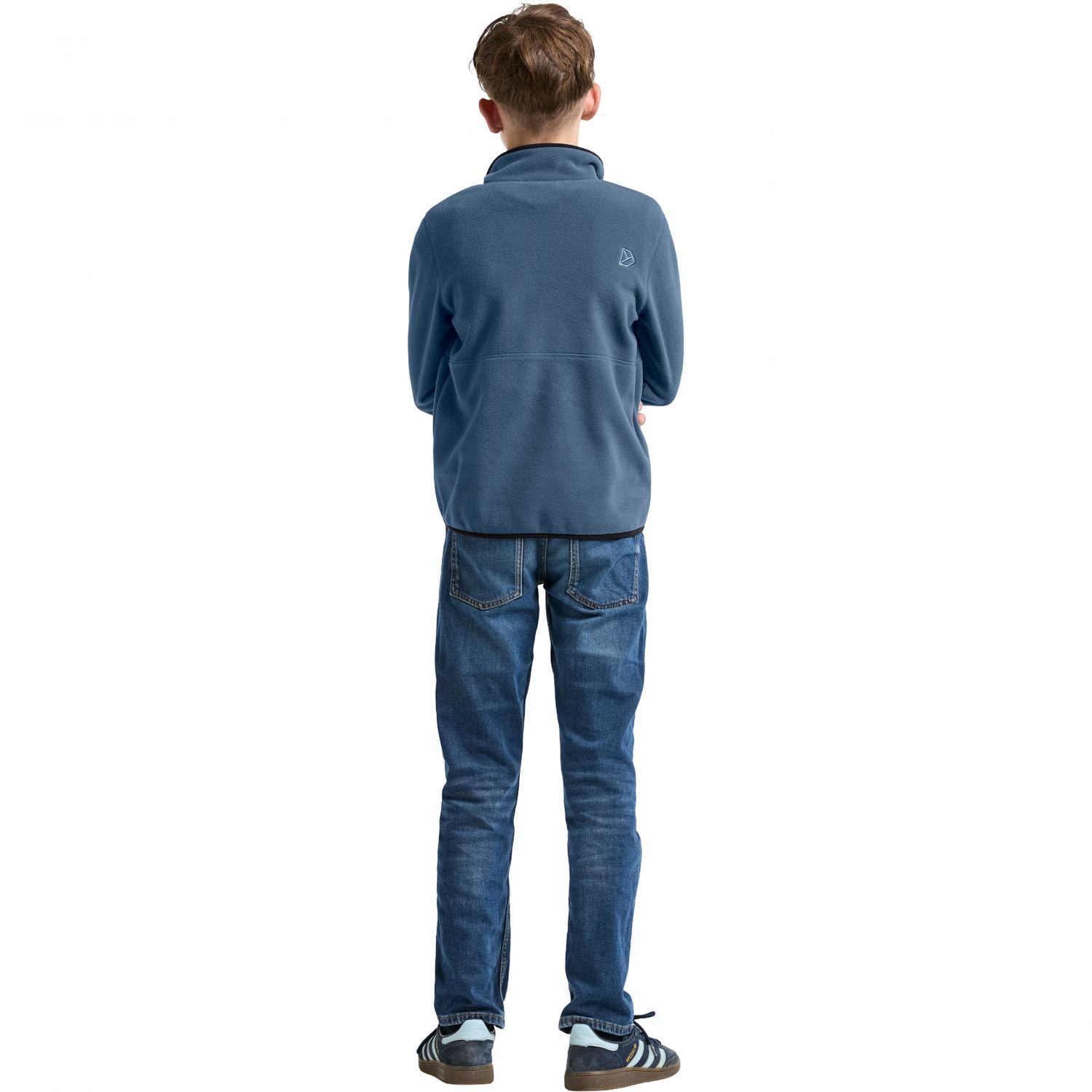 Didriksons Rubi, pulover din fleece, junior, albastru
