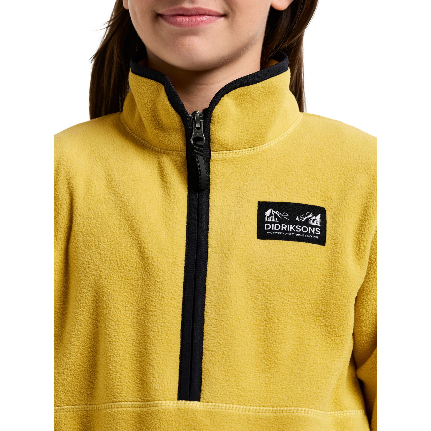 Didriksons Rubi, sudadera polar, junior, amarillo