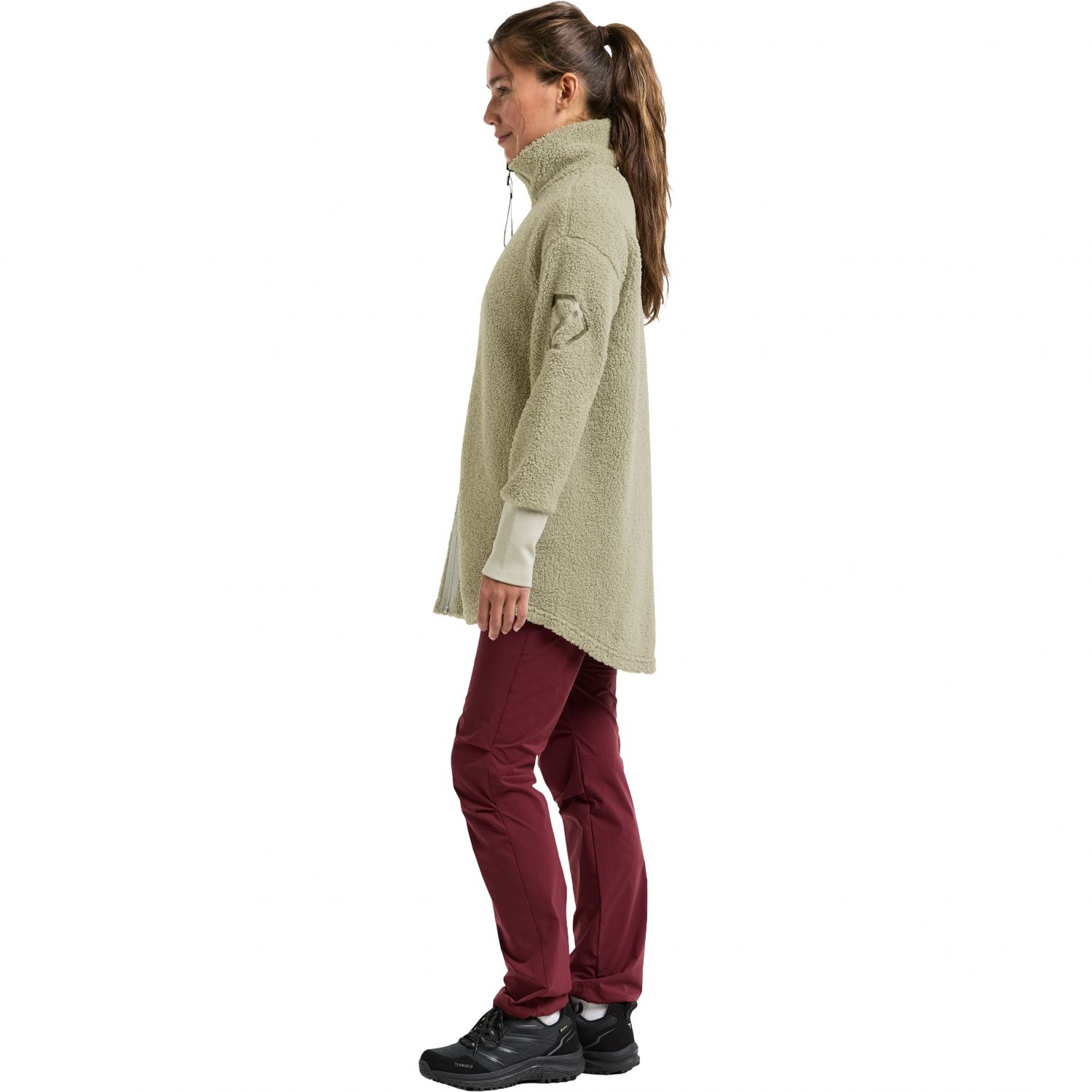 Didriksons Sally, cappotto in pile, donna, wilted leaf