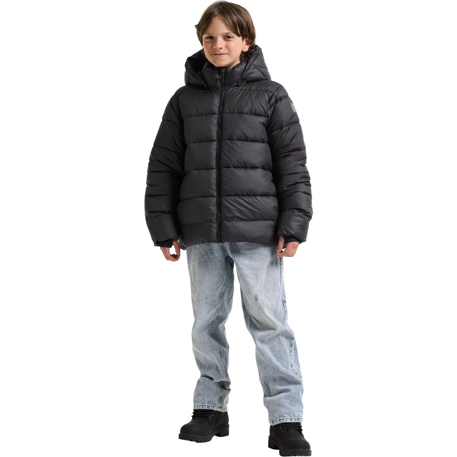Didriksons Scoria 2, jachete de iarnă, junior, negru