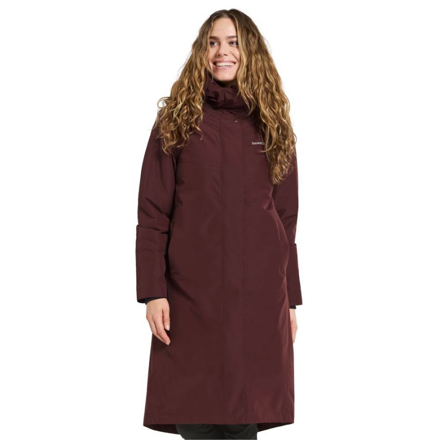 Didriksons Selina, parka, dame, mørkerød