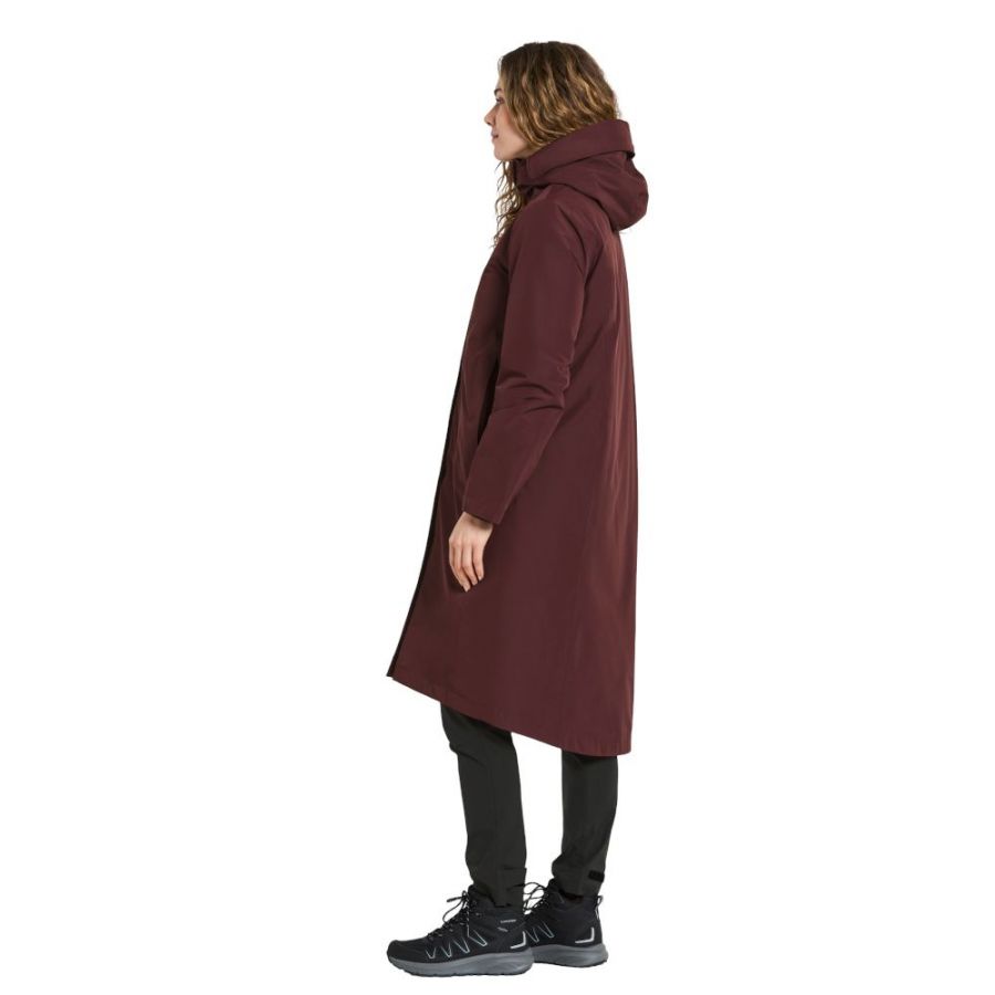 Didriksons Selina, parka, dame, mørkerød