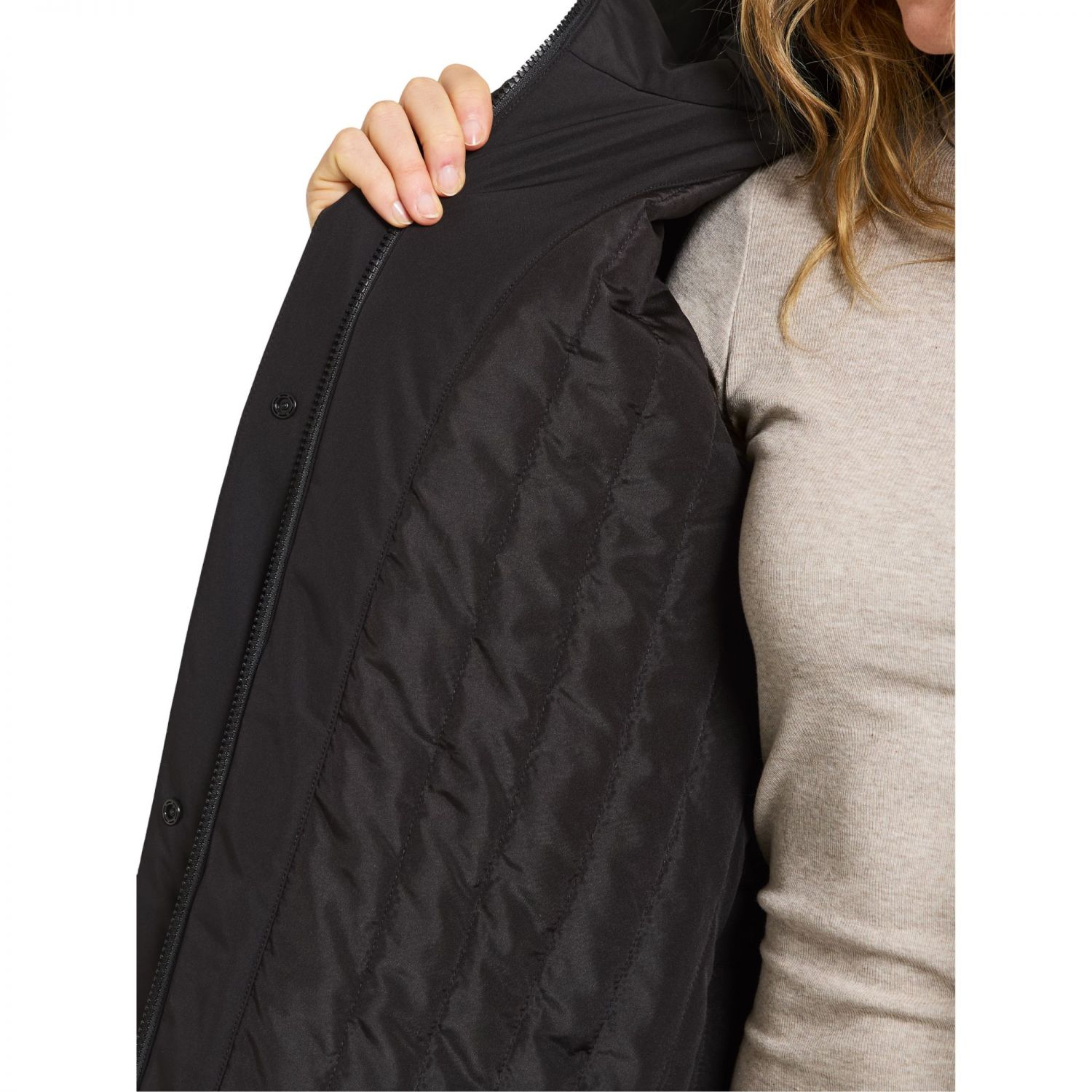Didriksons Selina, Parka, Damen, schwarz