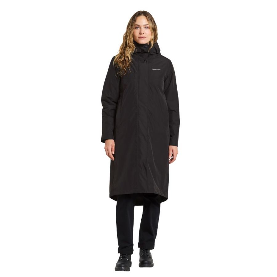 Didriksons Selina, parka, dámska, čierna