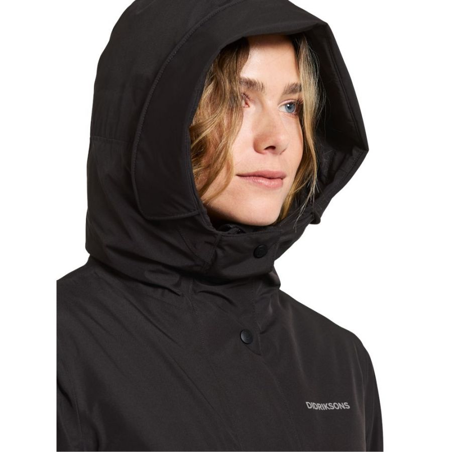 Didriksons Selina, parka, dámska, čierna
