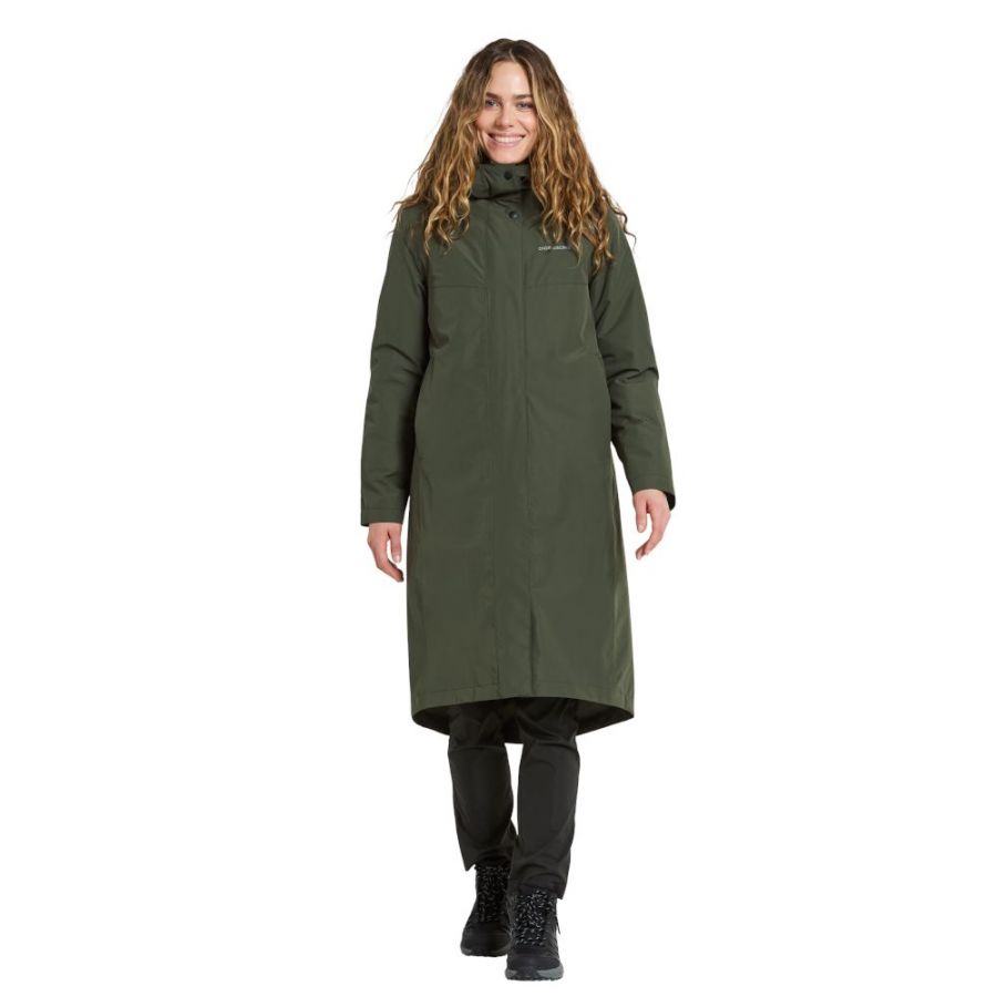 Didriksons Selina, parka, doamnelor, verde închis