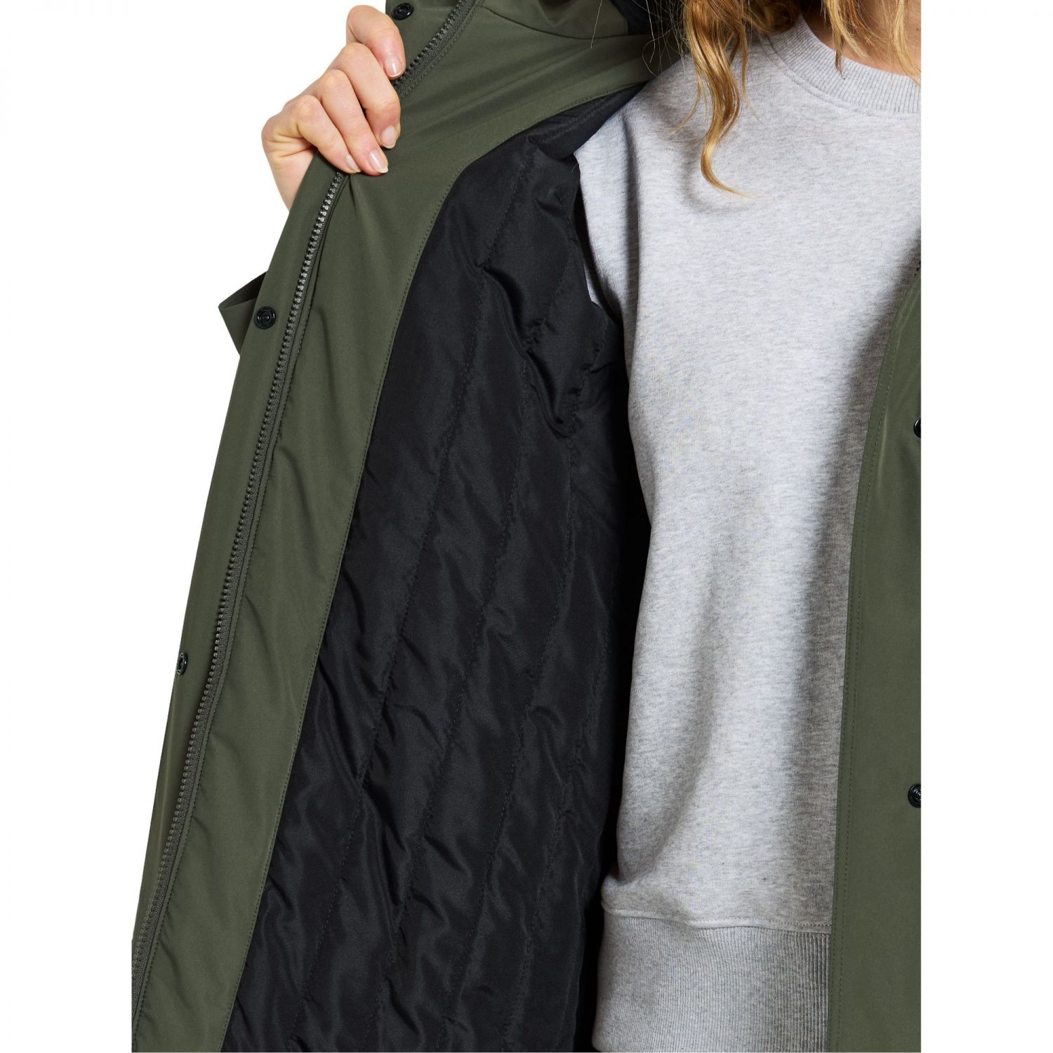 Didriksons Selina, parka, senhoras, verde escuro