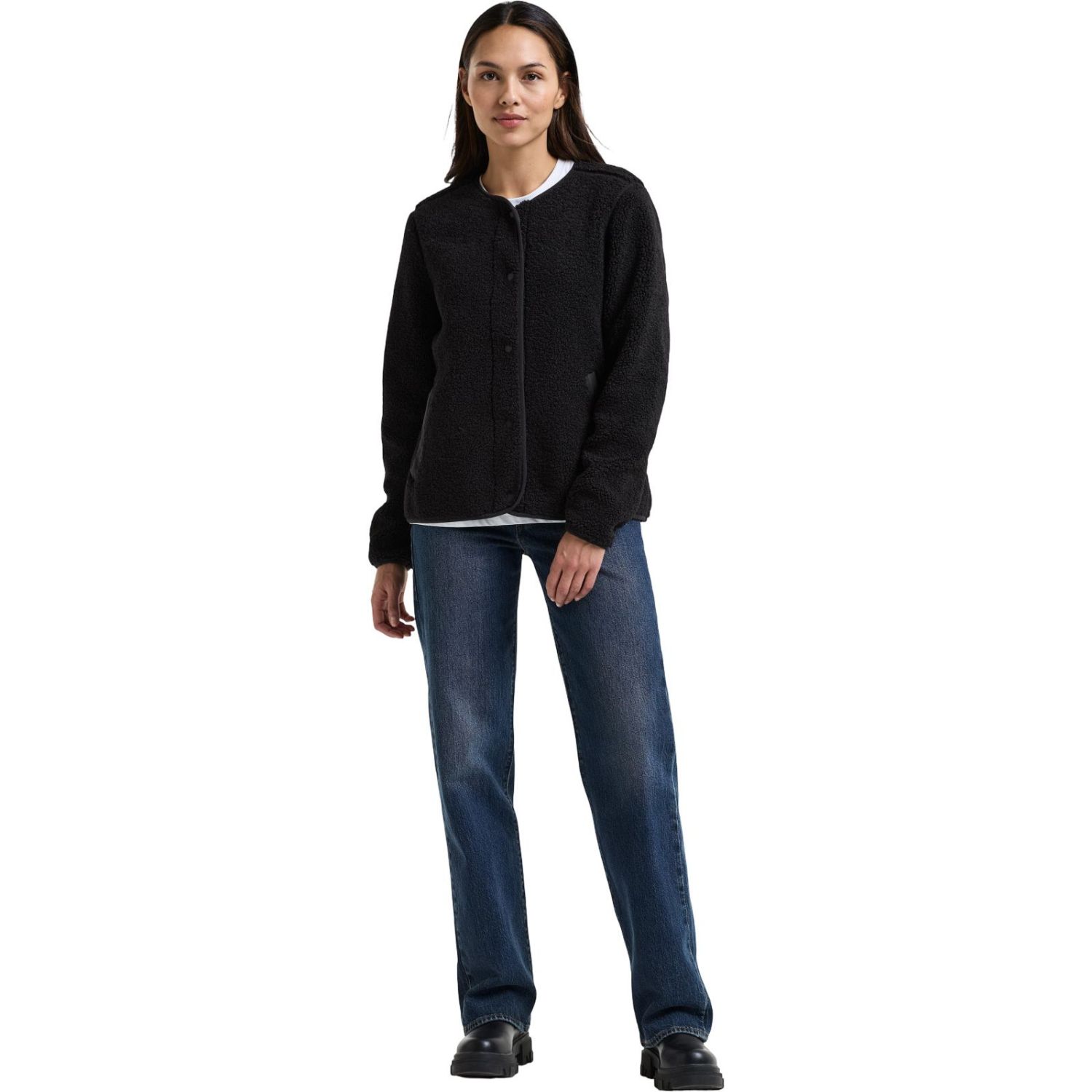 Didriksons Selma, bluza polarowa, damska, czarna