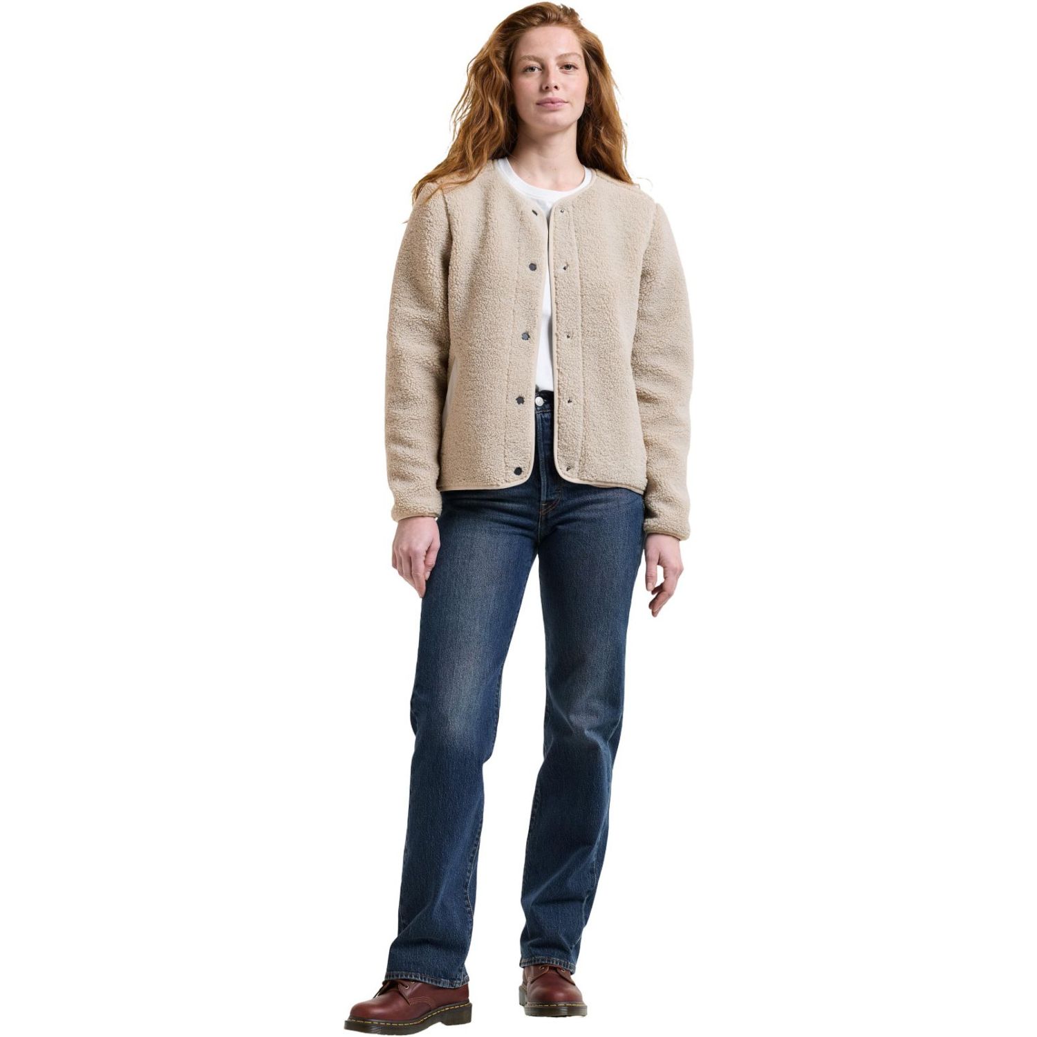 Didriksons Selma, Fleecejacke, Damen, clay beige