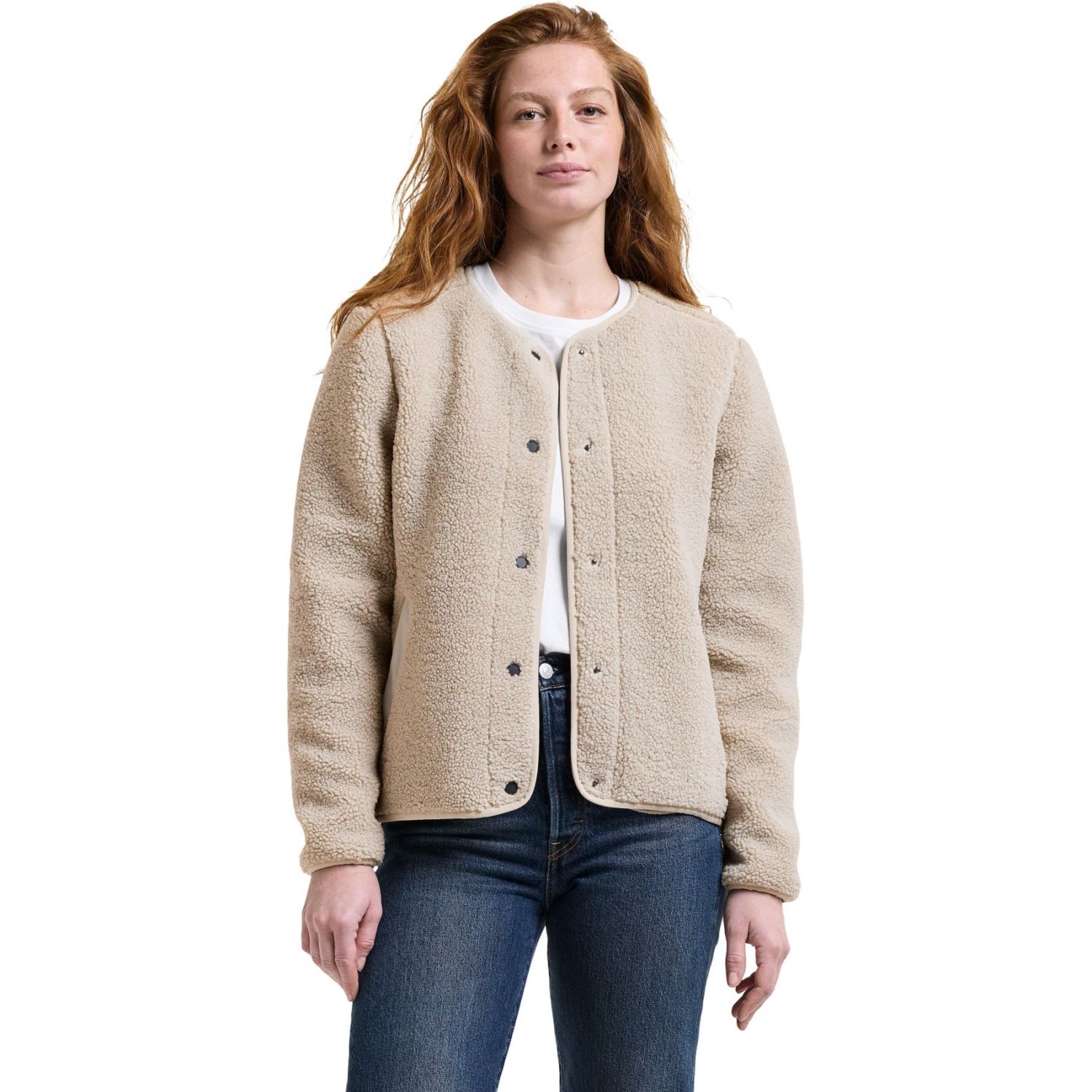 Didriksons Selma, Fleecejacke, Damen, clay beige