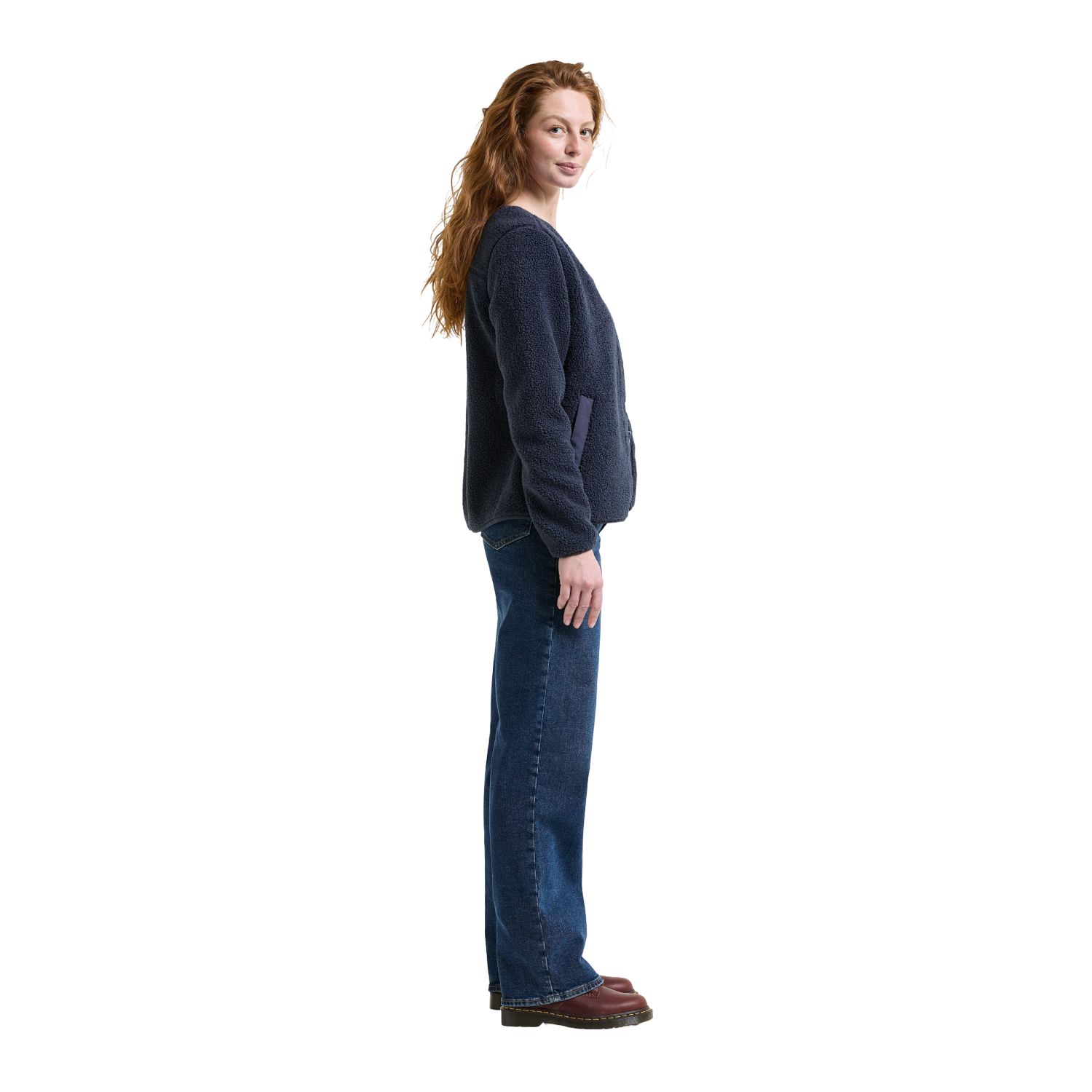 Didriksons Selma, fleecevest, dames, blauw