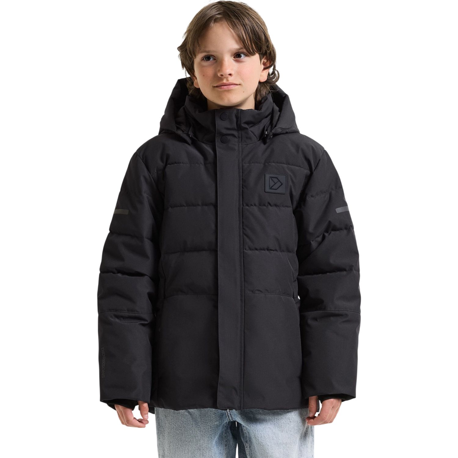 Didriksons Silikat, casaco de inverno, júnior, preto