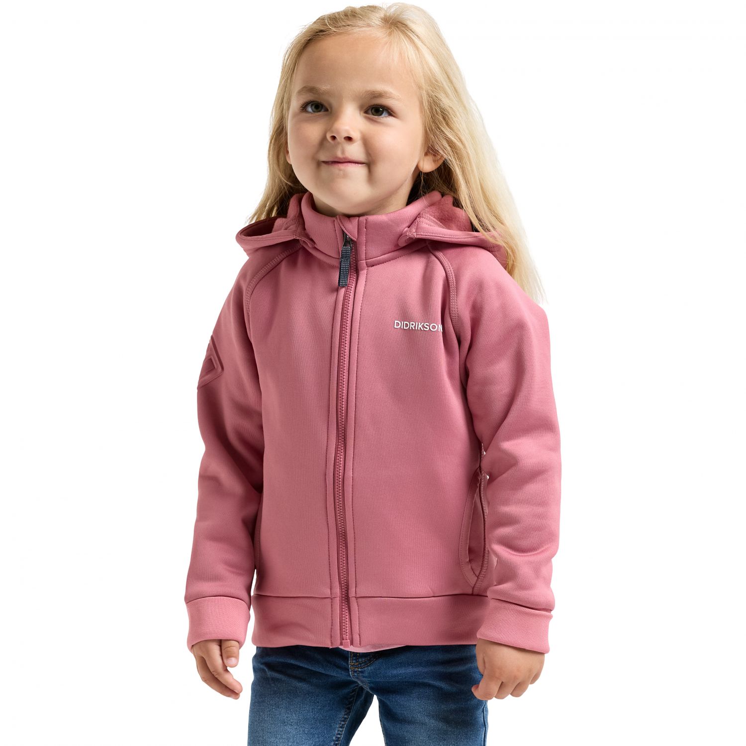 Didriksons Siljan, casaco com capuz, júnior, cor-de-rosa