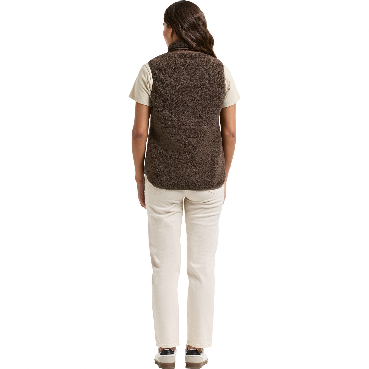 Didriksons Siv, fleece liivi, naiset, dark mocha