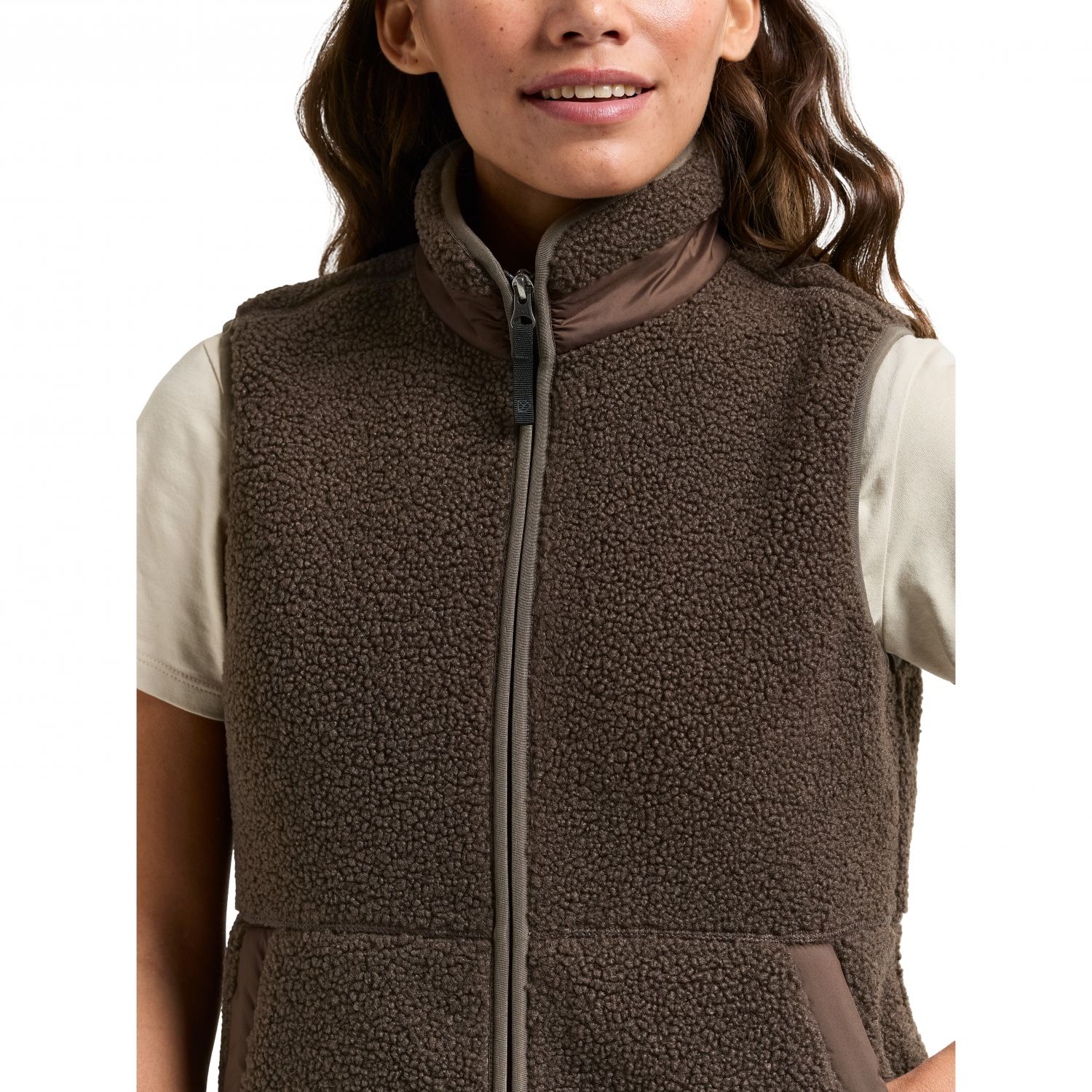 Didriksons Siv, Fleecevest, Dame, Dark Mocha