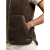 Didriksons Siv, gilet polaire, femme, dark mocha