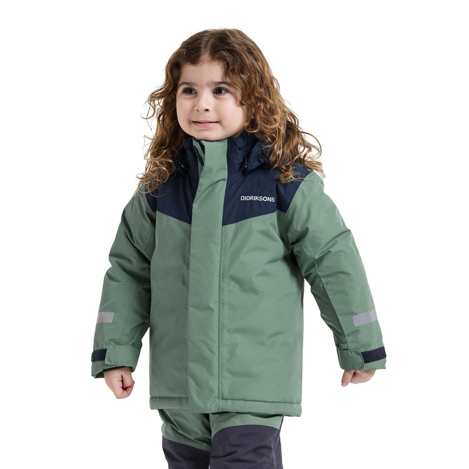 Didriksons Skare 2, conjunto de esquí, niños, verde