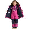 Didriksons Skare 2, ensemble de ski, enfant, rose