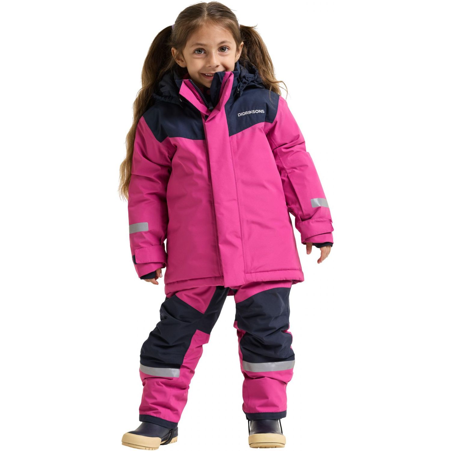 Didriksons Skare 2, laskettelusetti, lapset, pinkki