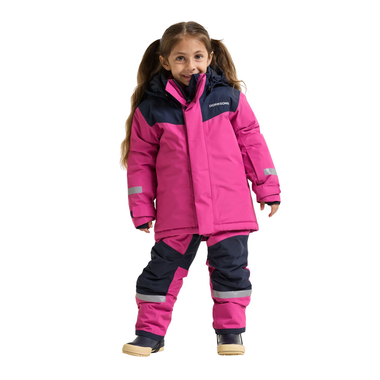 Didriksons Skare 2, ski set, kids, pink