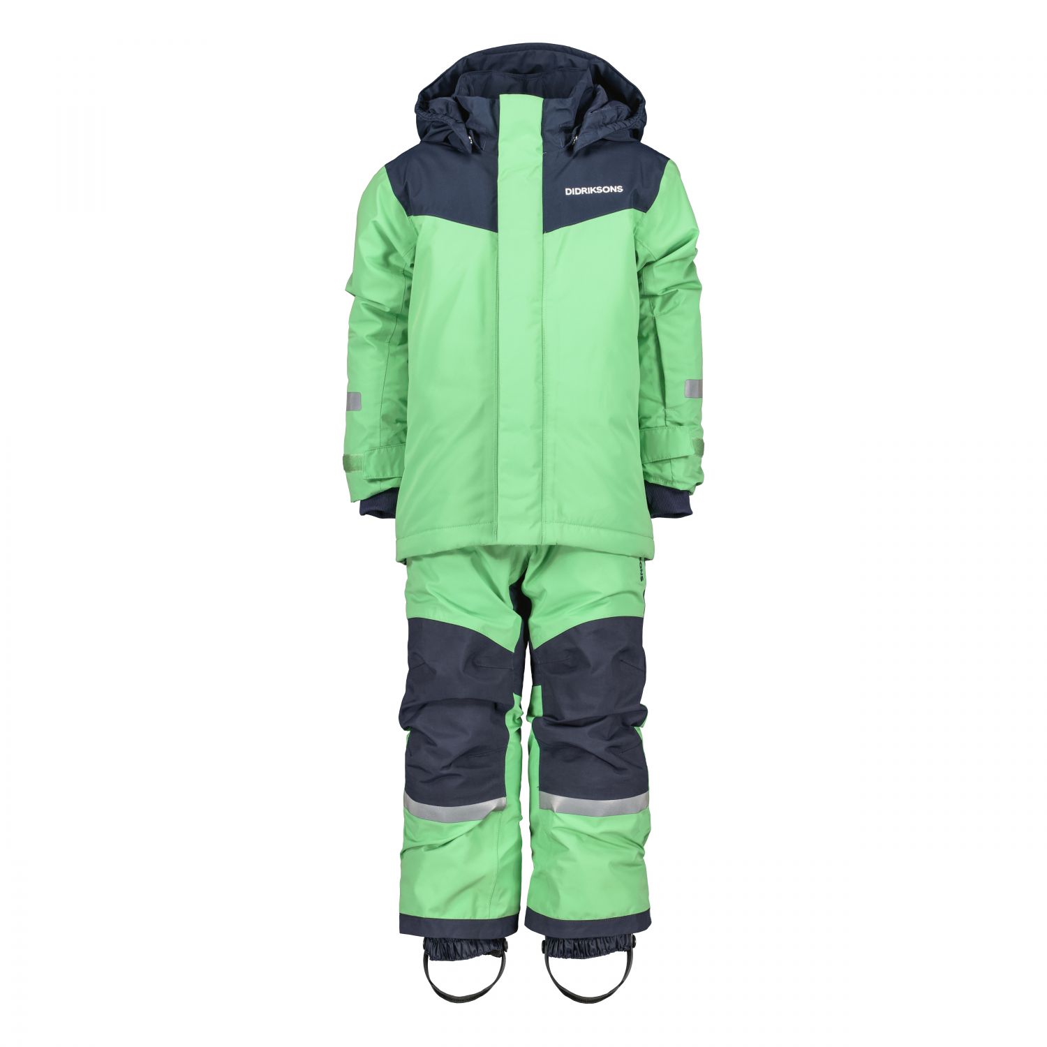 Didriksons Skare, ski set, junior, dusty lime