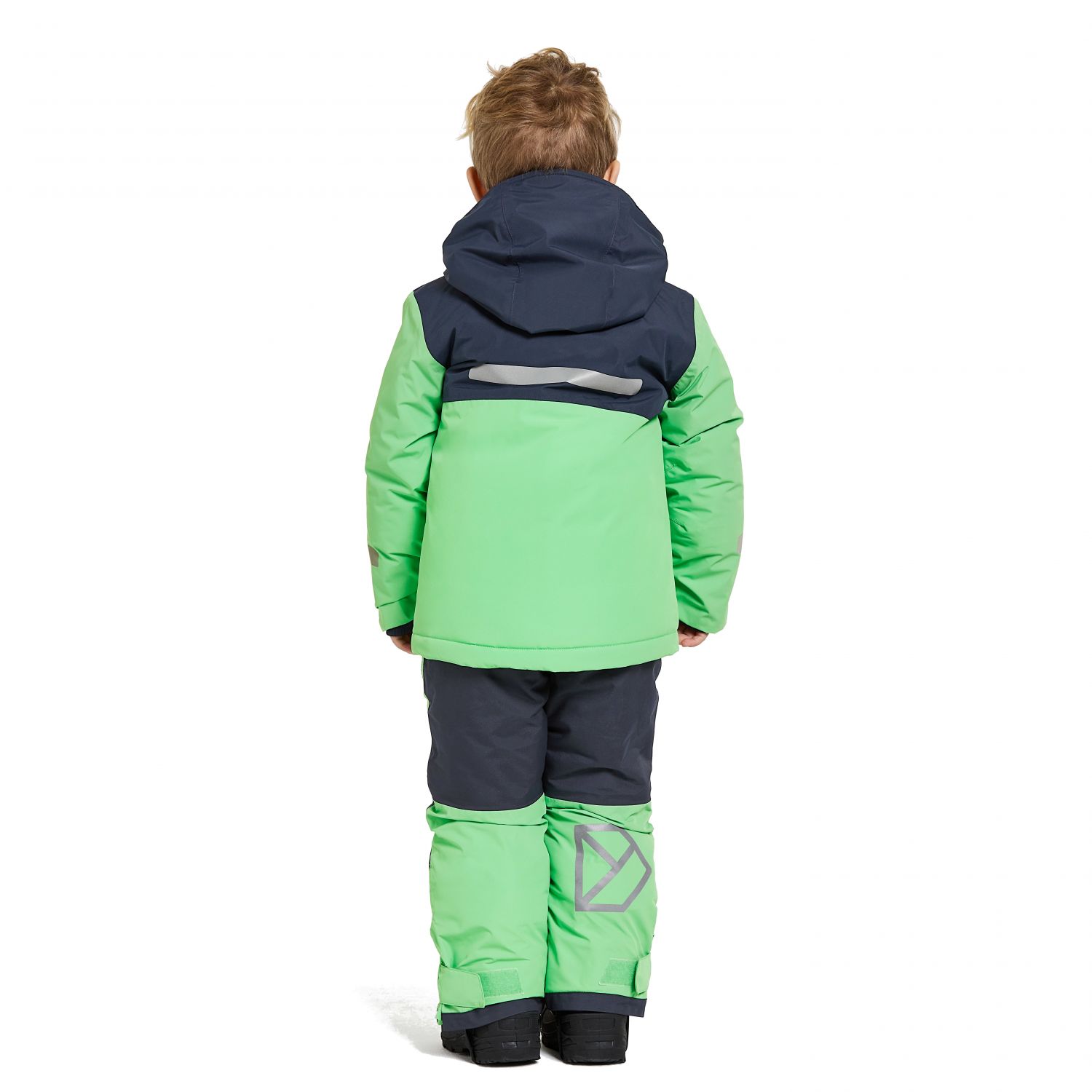Didriksons Skare, ski set, junior, dusty lime