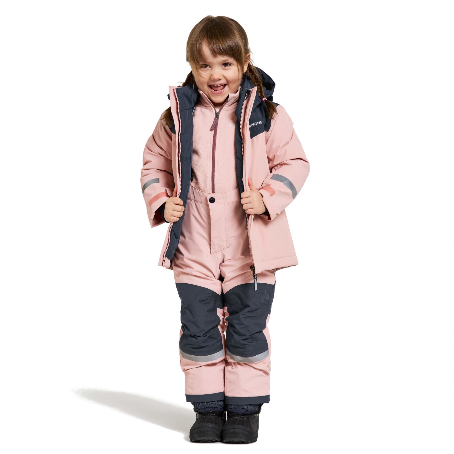 Didriksons Skare, ski set, junior, dusty pink