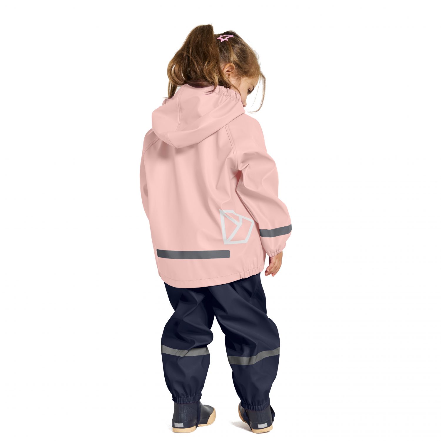 Didriksons Slaskeman, rain set, junior, dusty pink