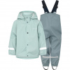 Didriksons Slaskeman, rain set, junior, ocean mint