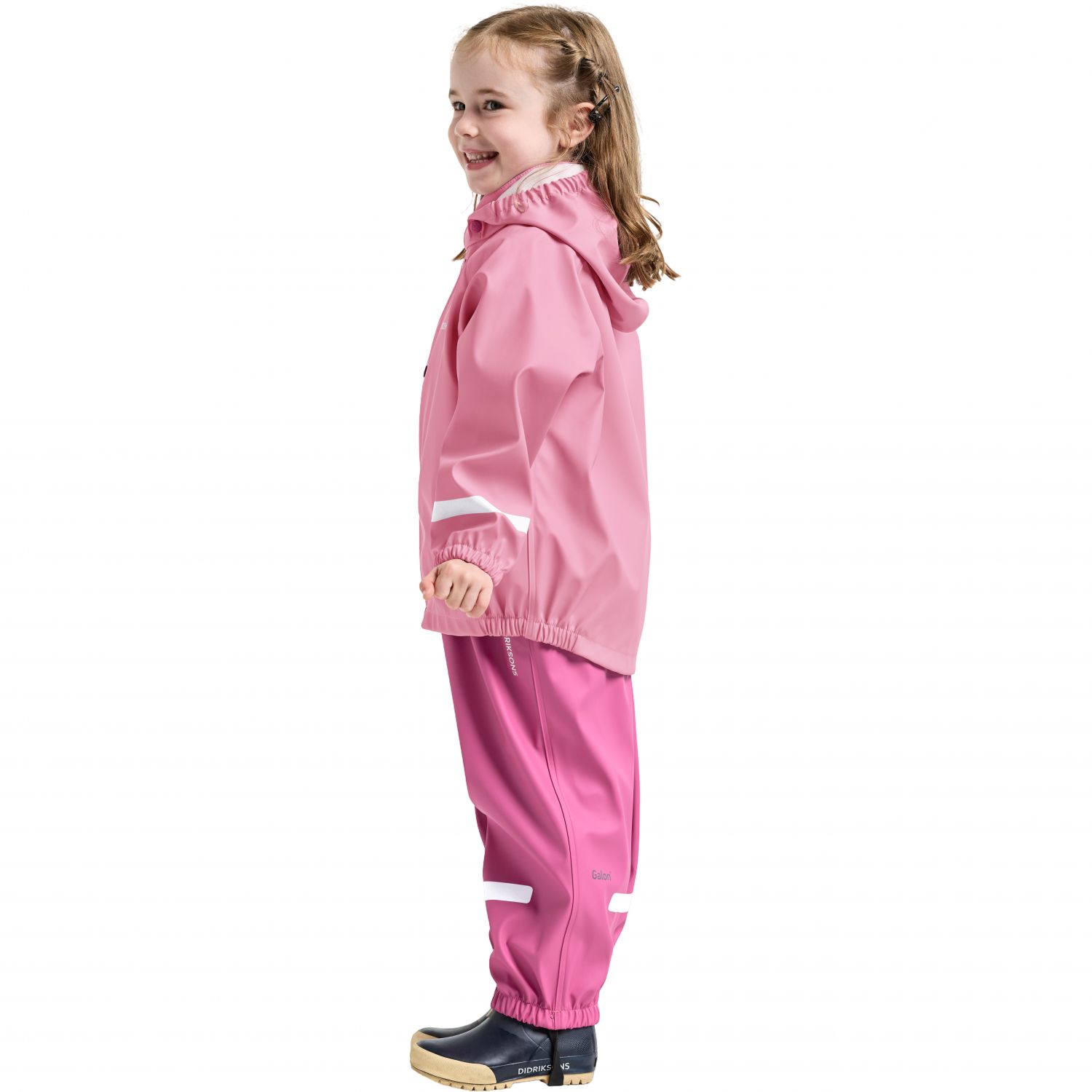 Didriksons Slaskeman, regenpak, junior, roze
