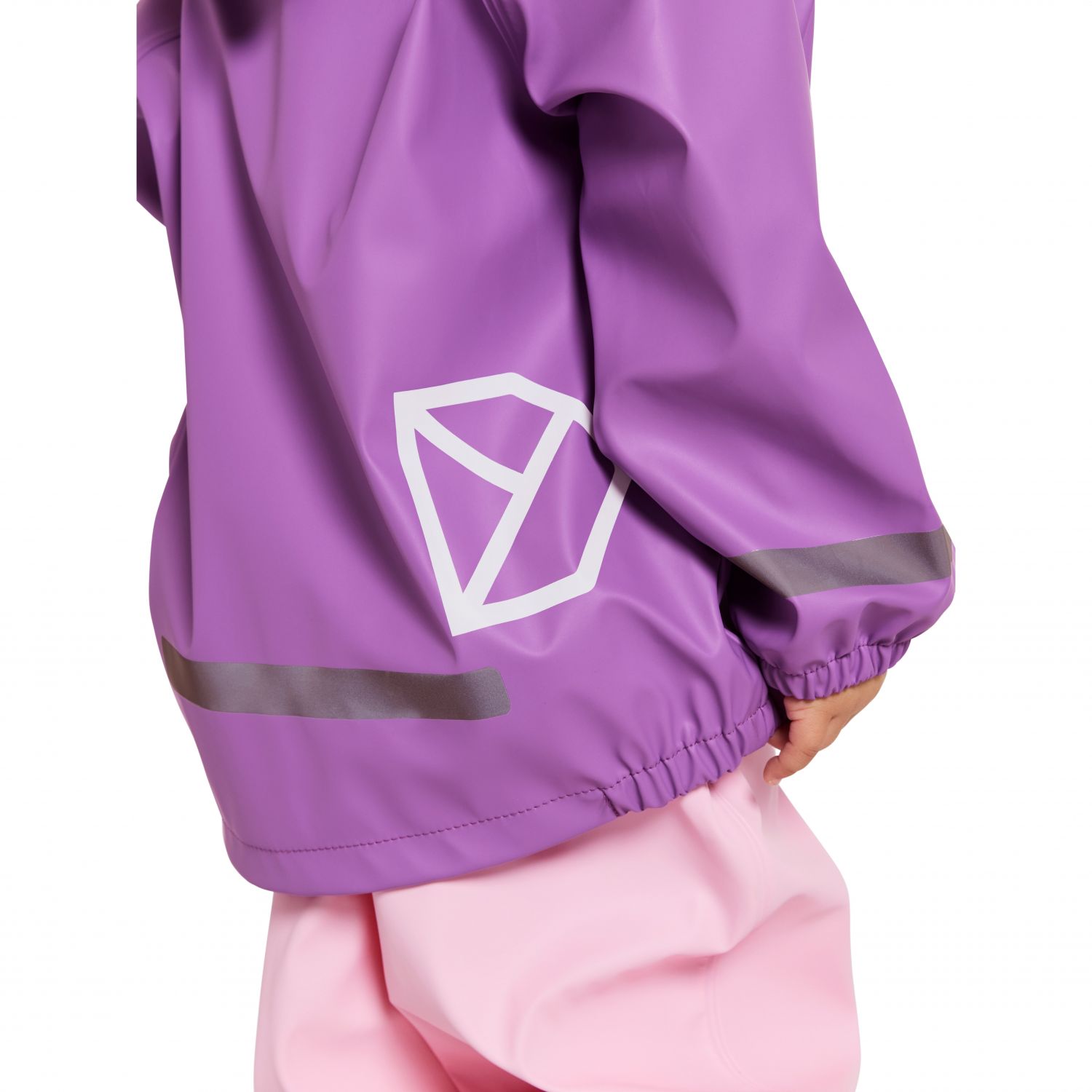 Didriksons Slaskeman, traje de lluvia, junior, morado/rosa