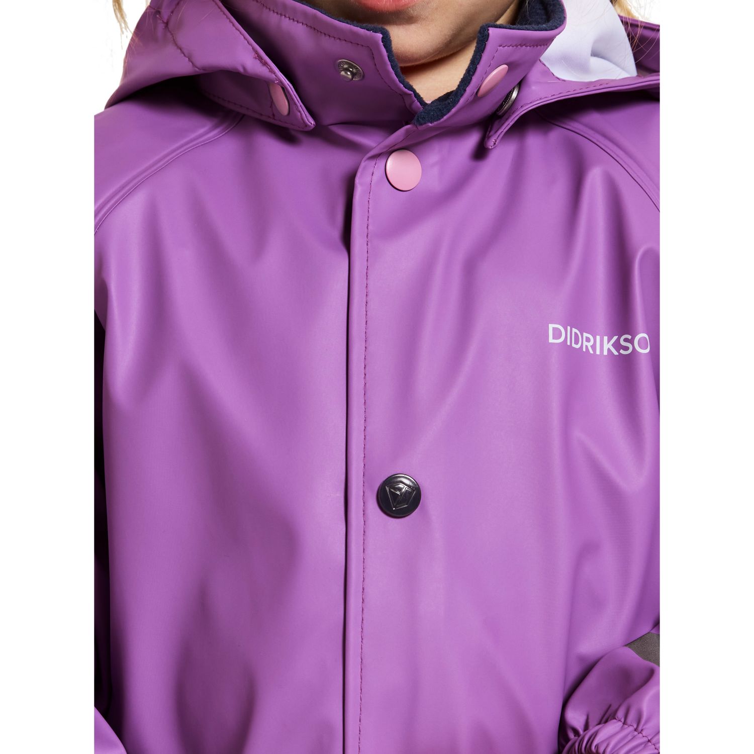 Didriksons Slaskeman, tuta da pioggia, junior, viola/rosa