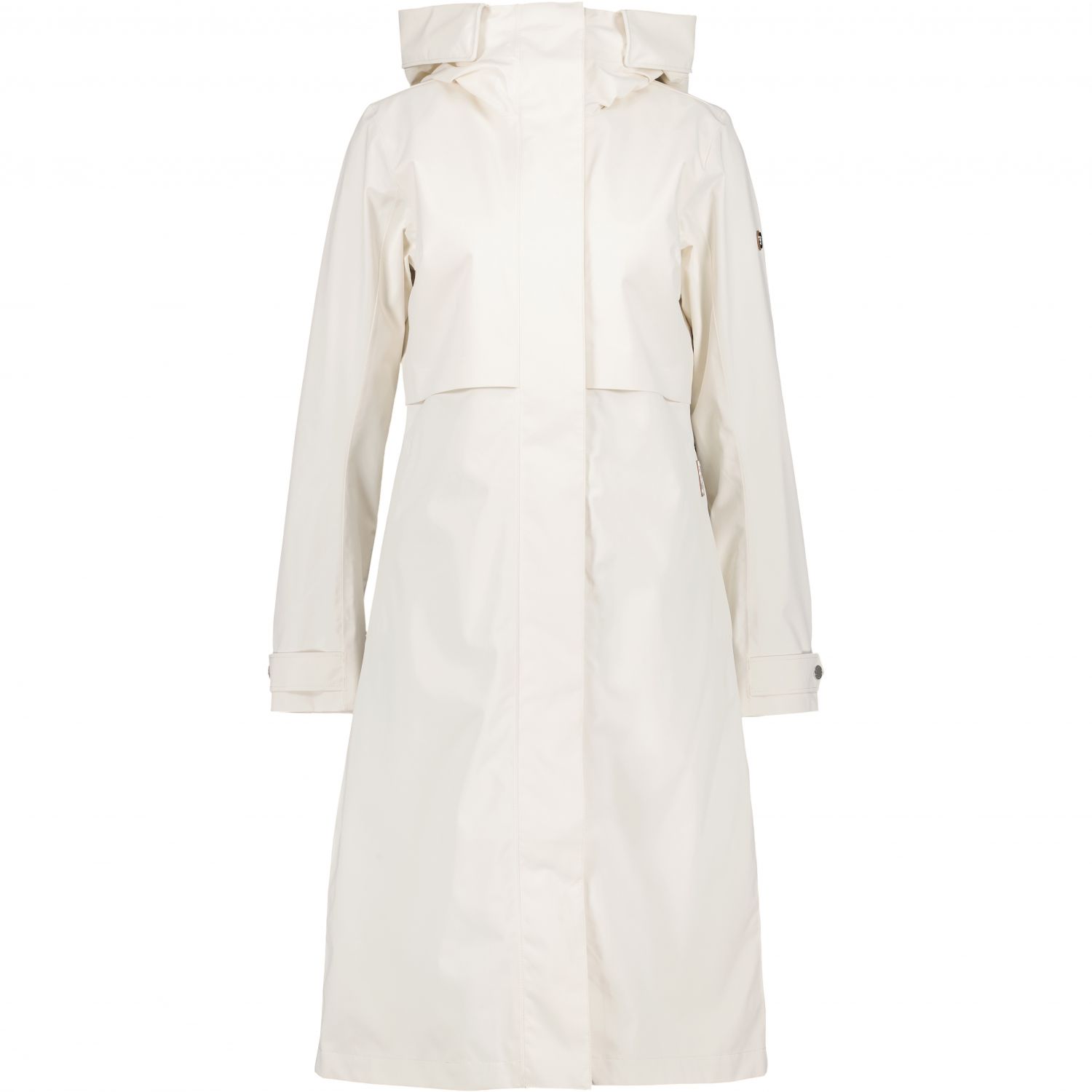 Didriksons Sonja, impermeable, mujer, white foam