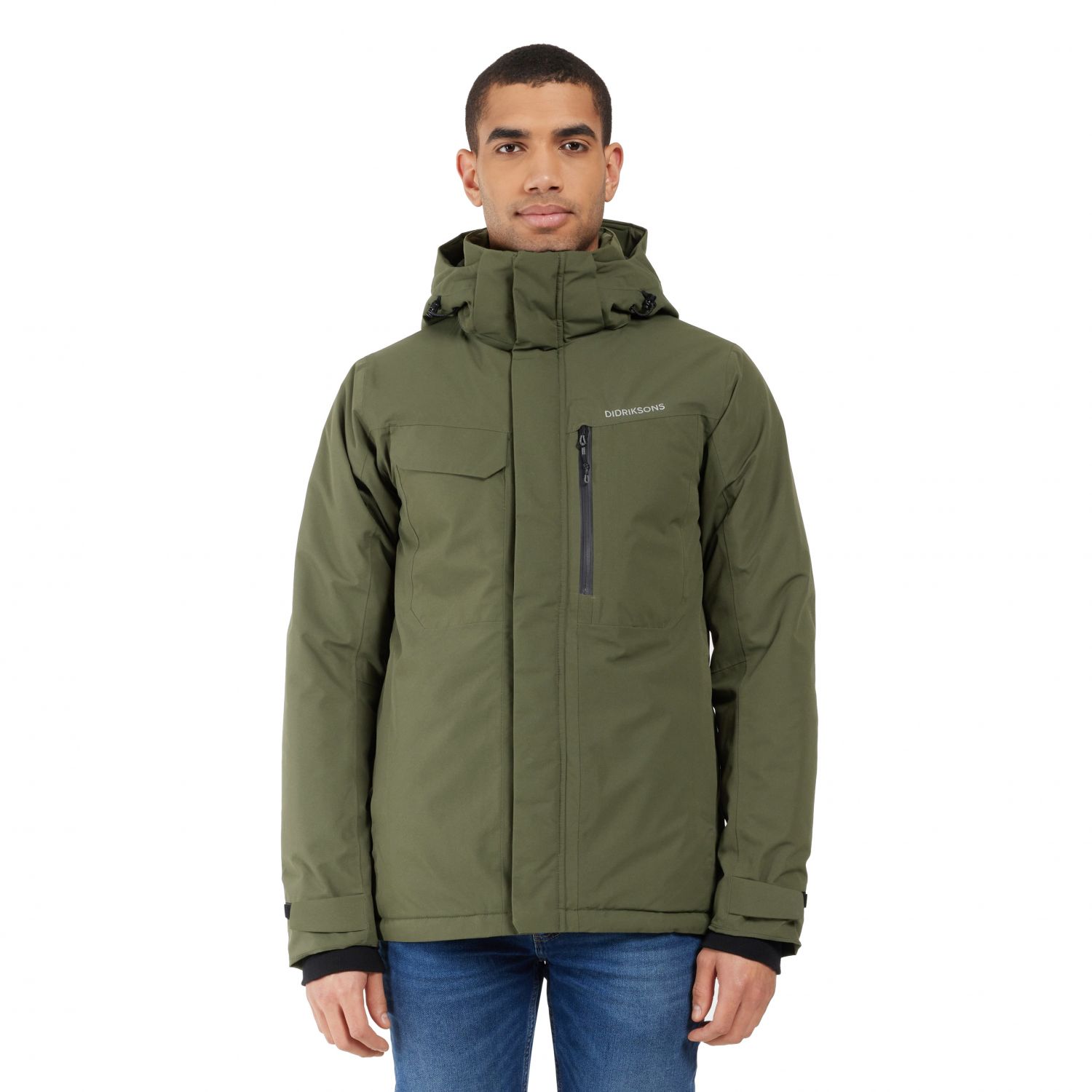 Didriksons Stefan, chaqueta, hombre, verde oscuro