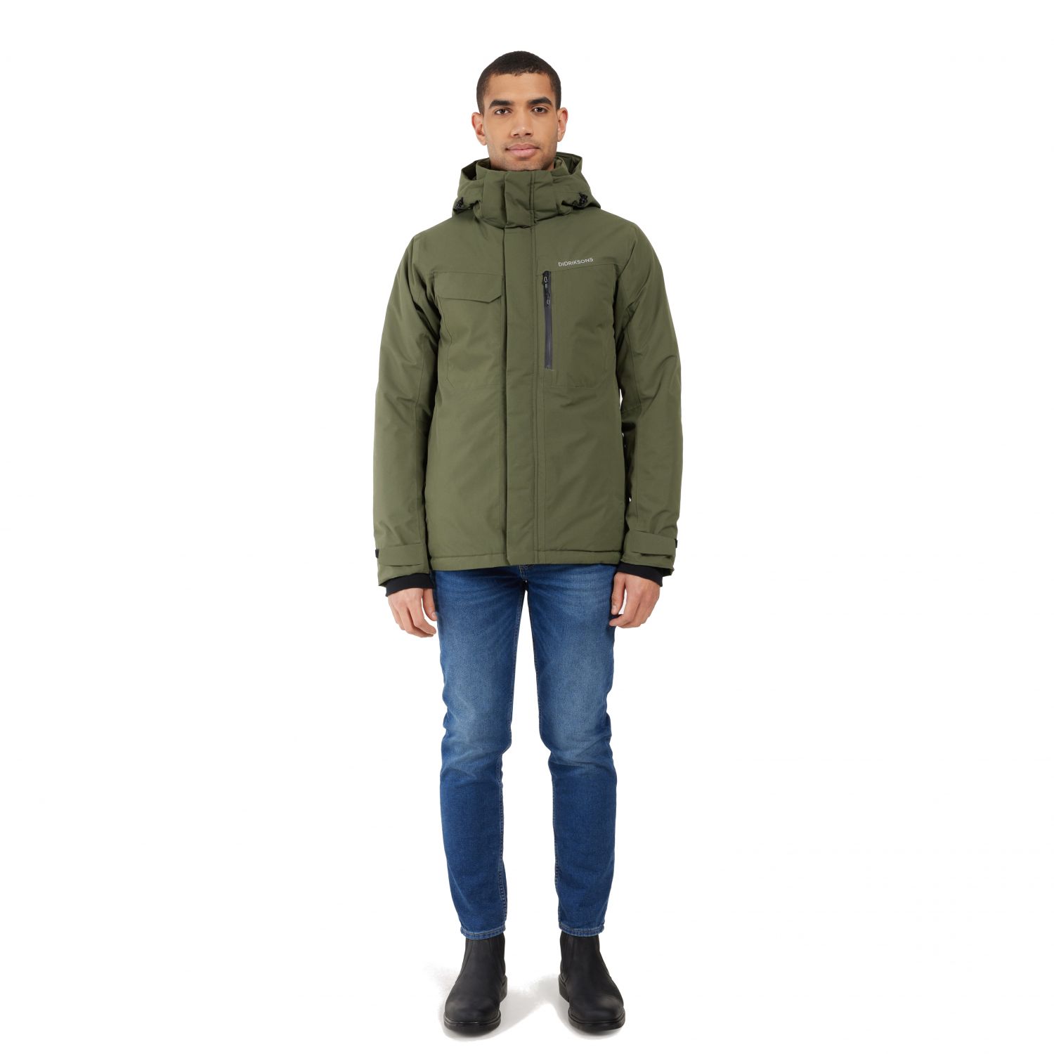 Didriksons Stefan, giacca, uomo, verde scuro