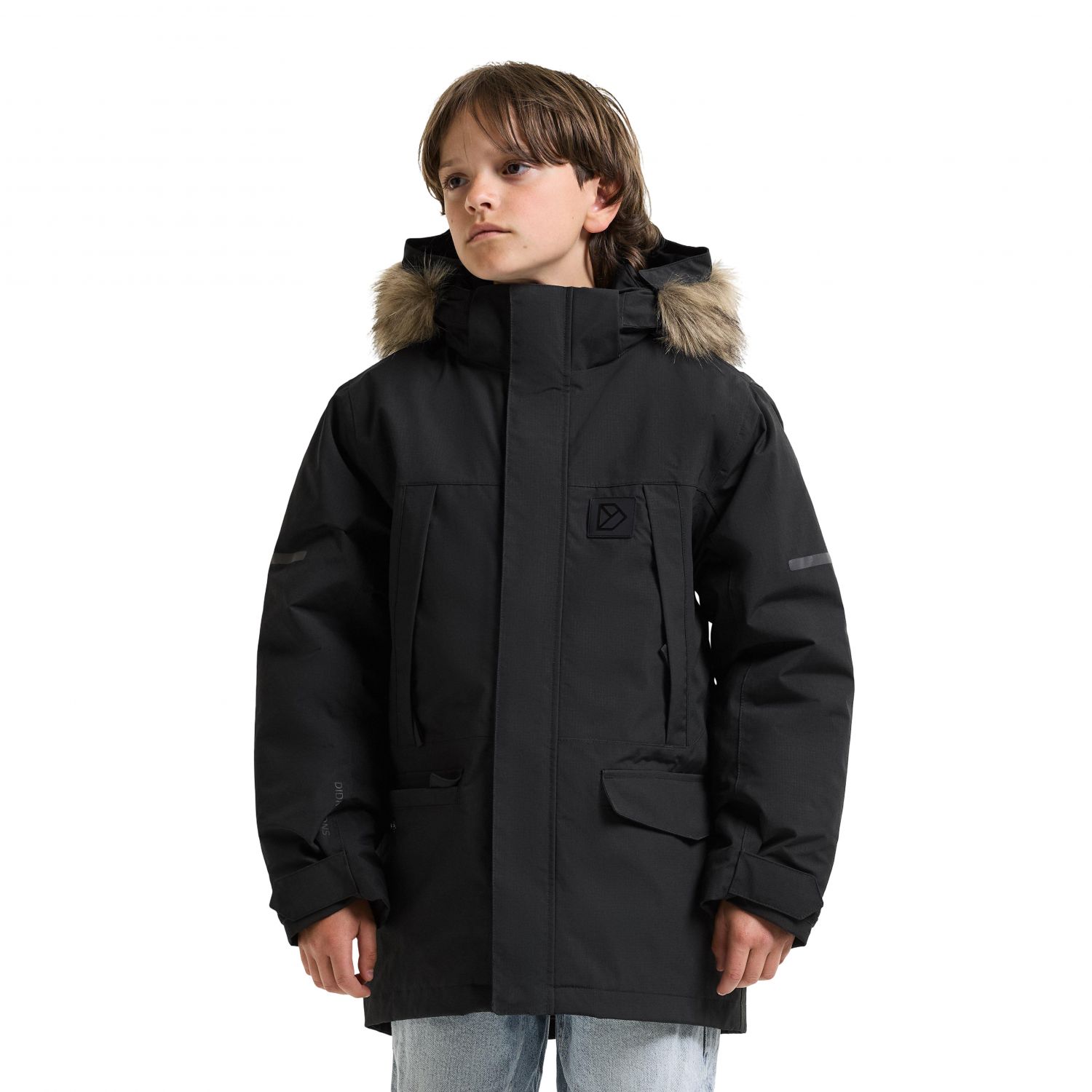 Didriksons Sylvin 2, parka, júnior, preto