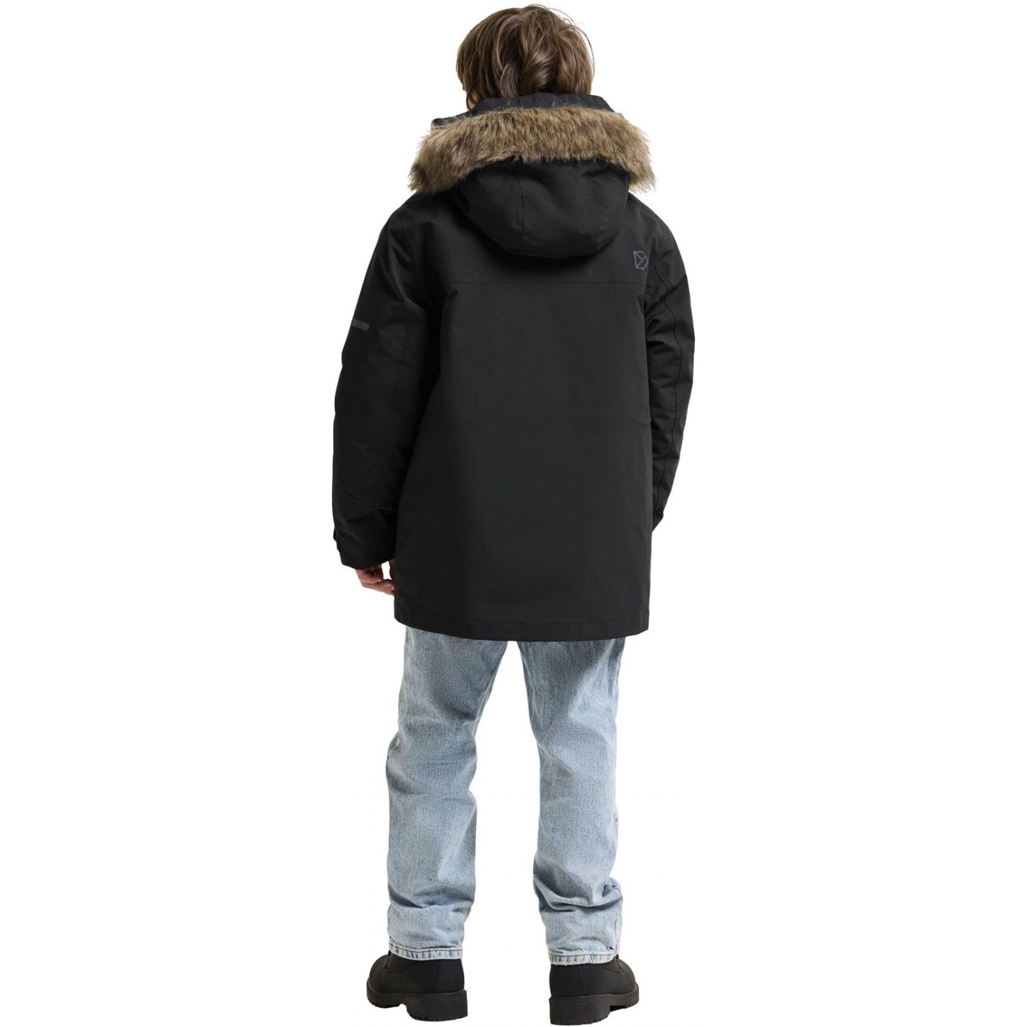 Didriksons Sylvin 2, parka, juniori, musta