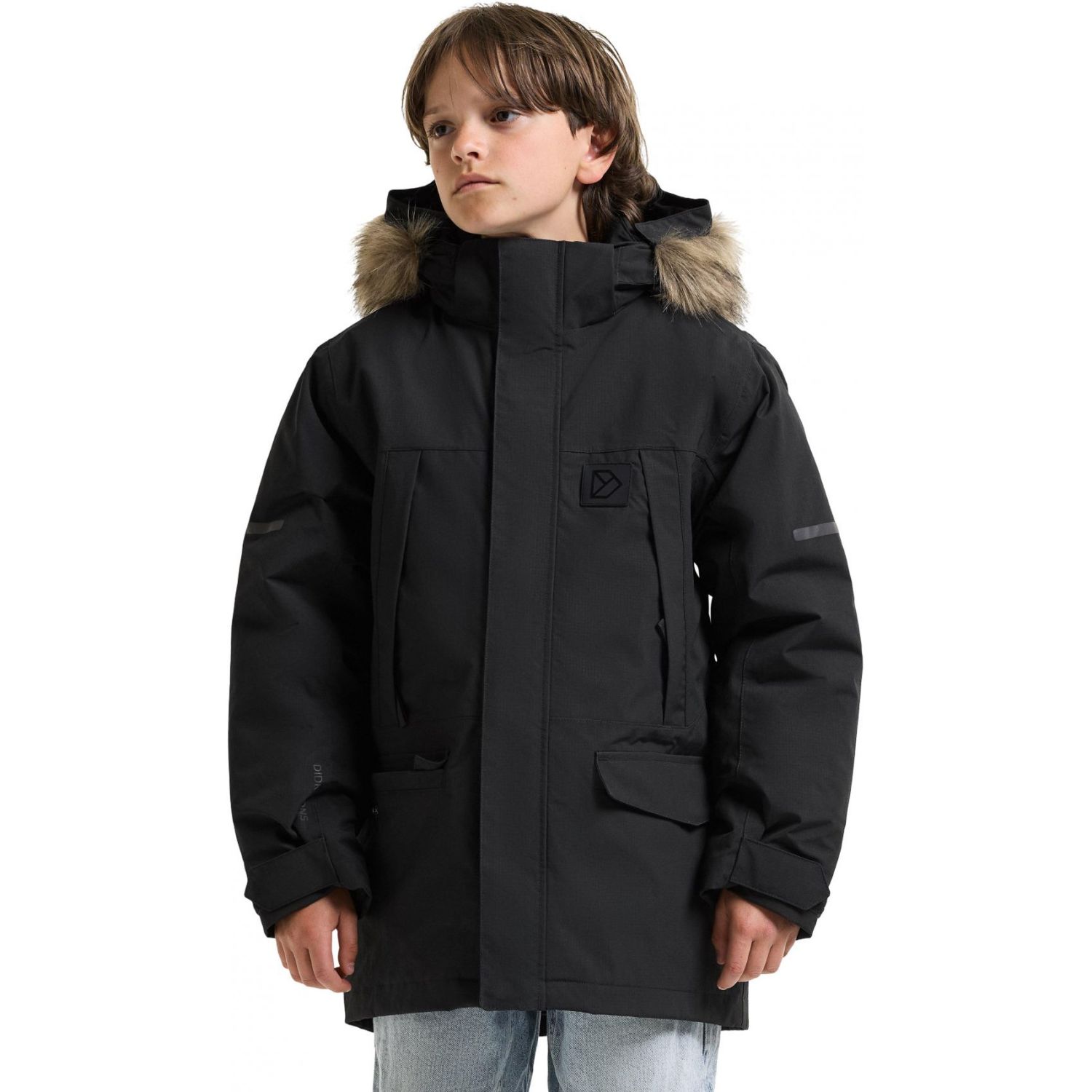 Didriksons Sylvin 2, Parkas, Junior, Black