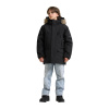 Didriksons Sylvin 2, parkas, junior, čierna