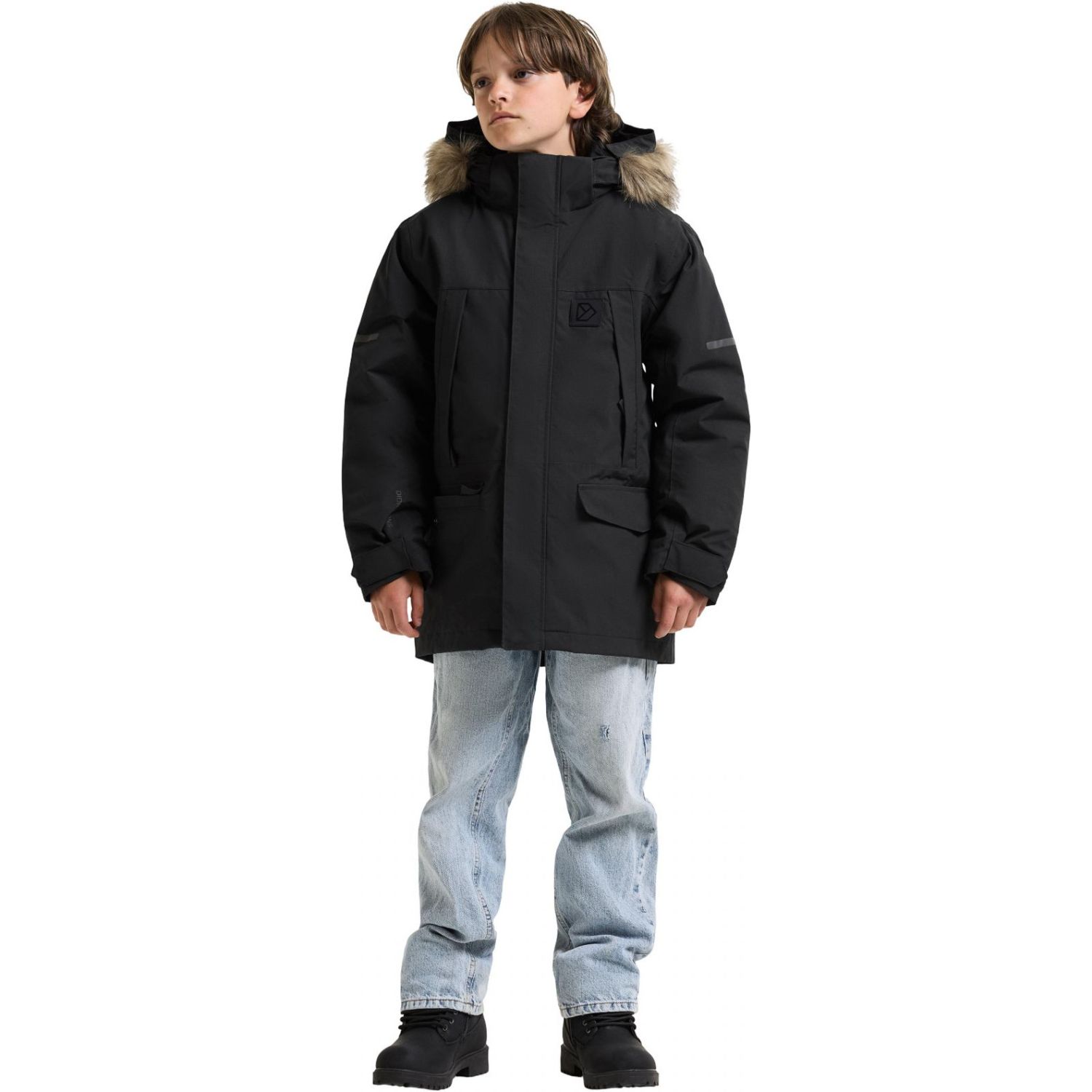 Didriksons Sylvin 2, Parkas, Junior, Svart